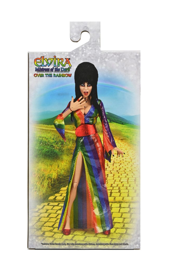 Elvira, Mistress of the Dark Clothed Actionfigur Over the Rainbow Elvira 20 cm