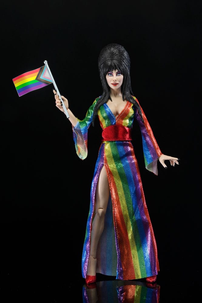 Elvira, Mistress of the Dark Clothed Actionfigur Over the Rainbow Elvira 20 cm