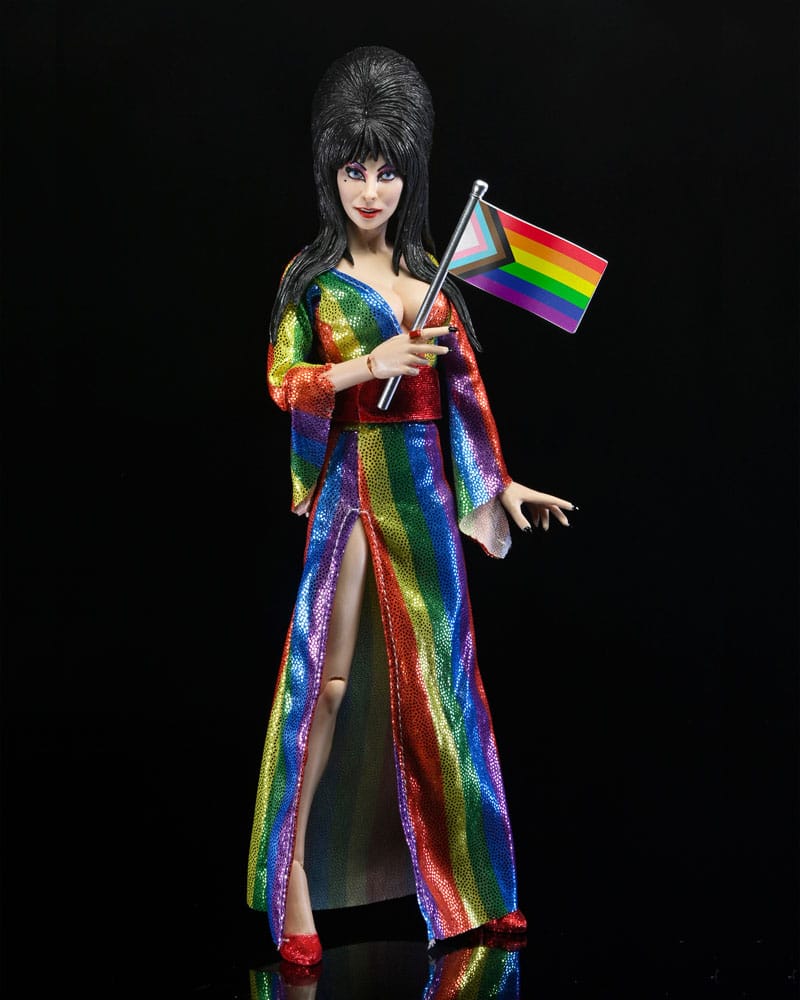 Elvira, Mistress of the Dark Clothed Actionfigur Over the Rainbow Elvira 20 cm