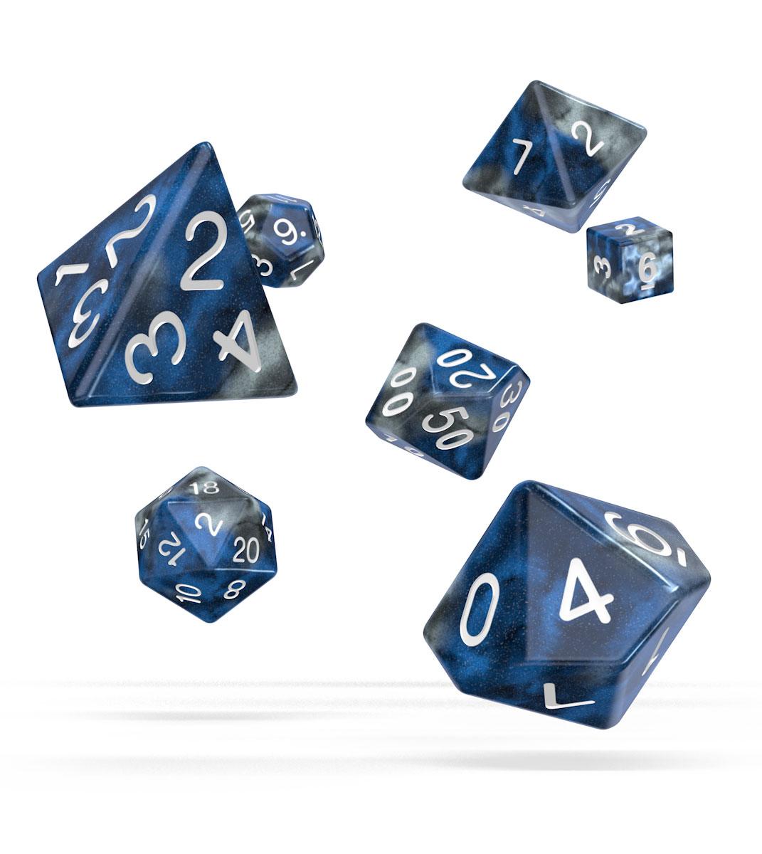 Oakie Doakie Dice Würfel RPG-Set Gemidice - Liquid Steel (7)