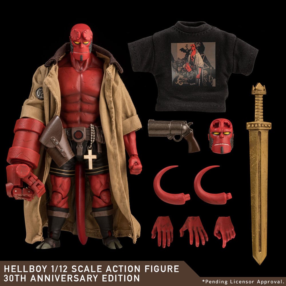 Hellboy Actionfigur 1/12 Hellboy 30th Anniversary Edition 19 cm