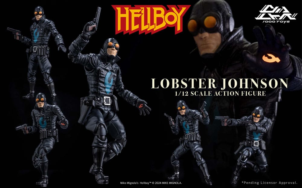 Hellboy Actionfigur 1/12 Lobster Johnson 17 cm