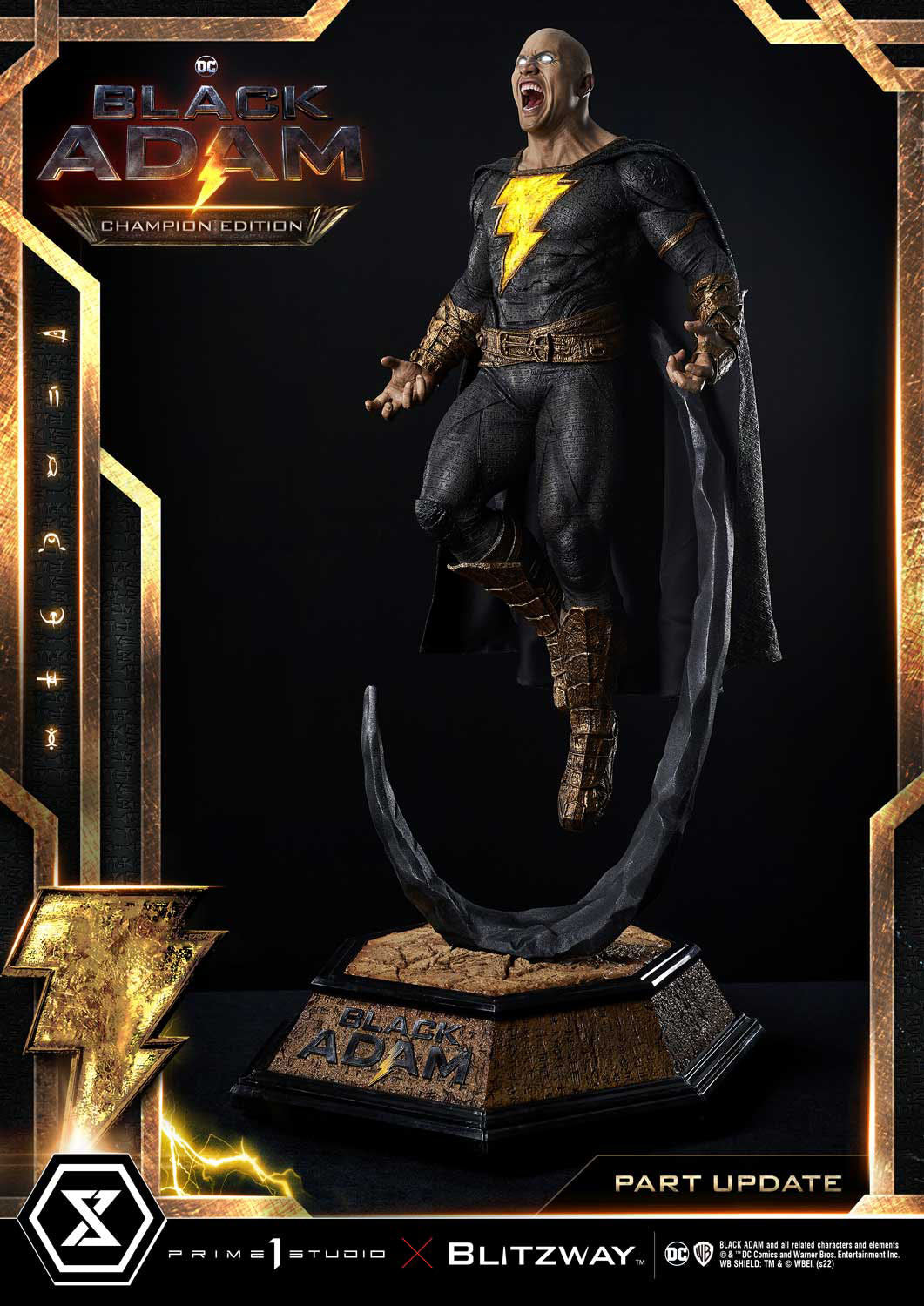 Black Adam Museum Masterline Statue 1/3 Black Adam Champion Edition 96 cm