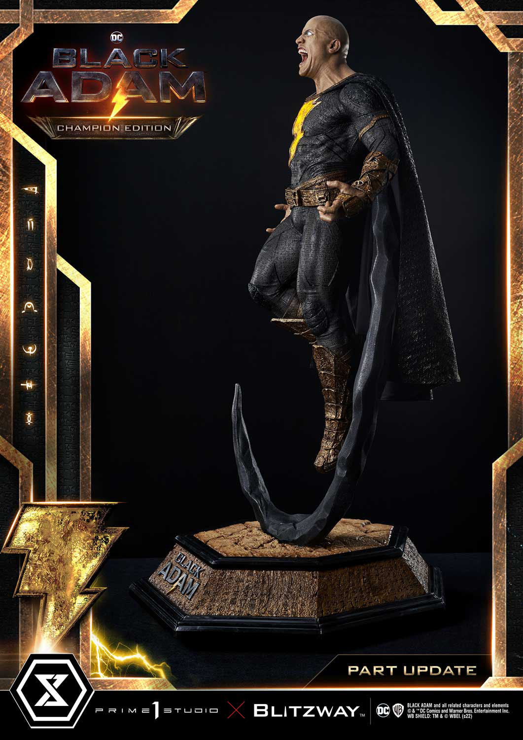 Black Adam Museum Masterline Statue 1/3 Black Adam Champion Edition 96 cm