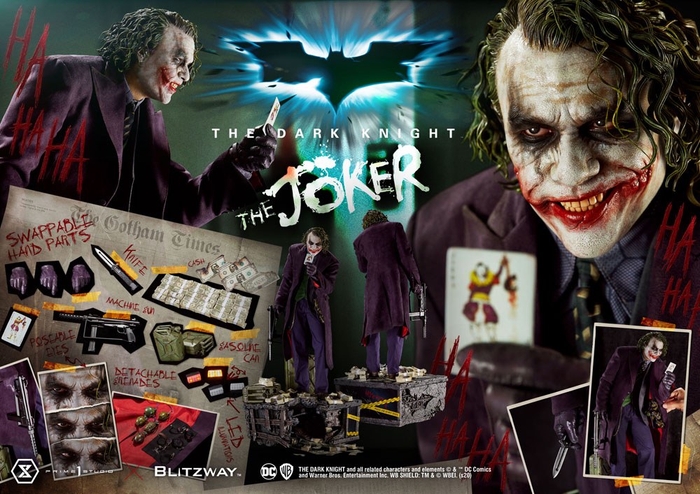 The Dark Knight Statue 1/3 The Joker Bonus Version 72 cm