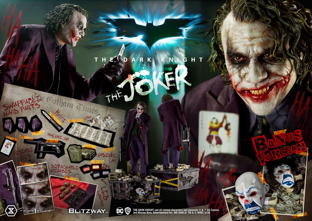 The Dark Knight Statue 1/3 The Joker Bonus Version 72 cm