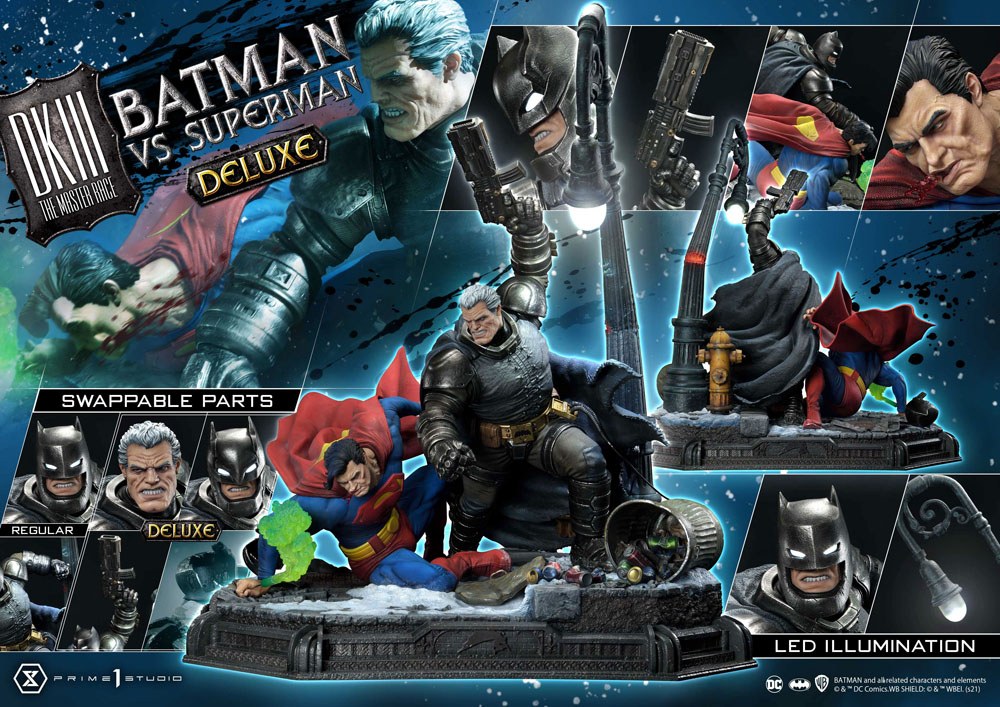 DC Comics Statue Batman Vs. Superman (The Dark Knight Returns) Deluxe Bonus Ver. 110 cm