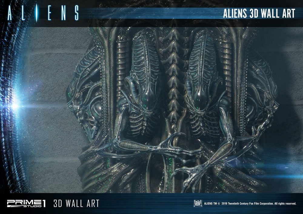 Aliens 3D Wand-Relief 32 x 50 cm