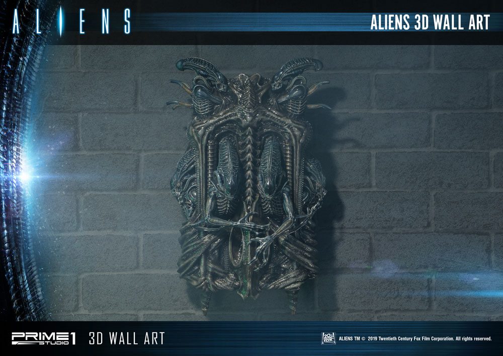 Aliens 3D Wand-Relief 32 x 50 cm