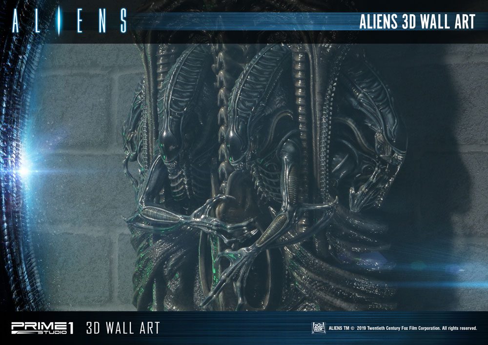 Aliens 3D Wand-Relief 32 x 50 cm