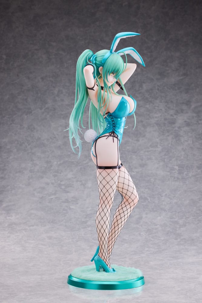 Original Character PVC Statue 1/4 Green Twin Tail Bunny-chan Fishnet Tights Ver. 43 cm