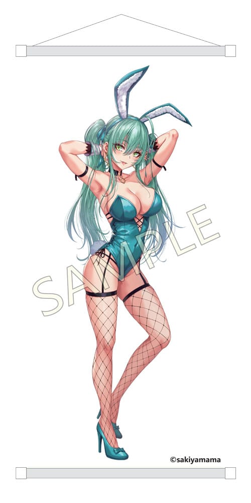 Original Character PVC Statue 1/4 Green Twin Tail Bunny-chan Fishnet Tights Ver. 43 cm