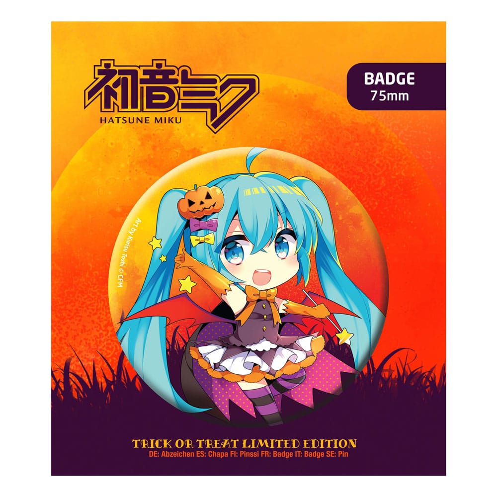 Hatsune Miku Ansteck-Button Halloween Limited Edition Hatsune Miku