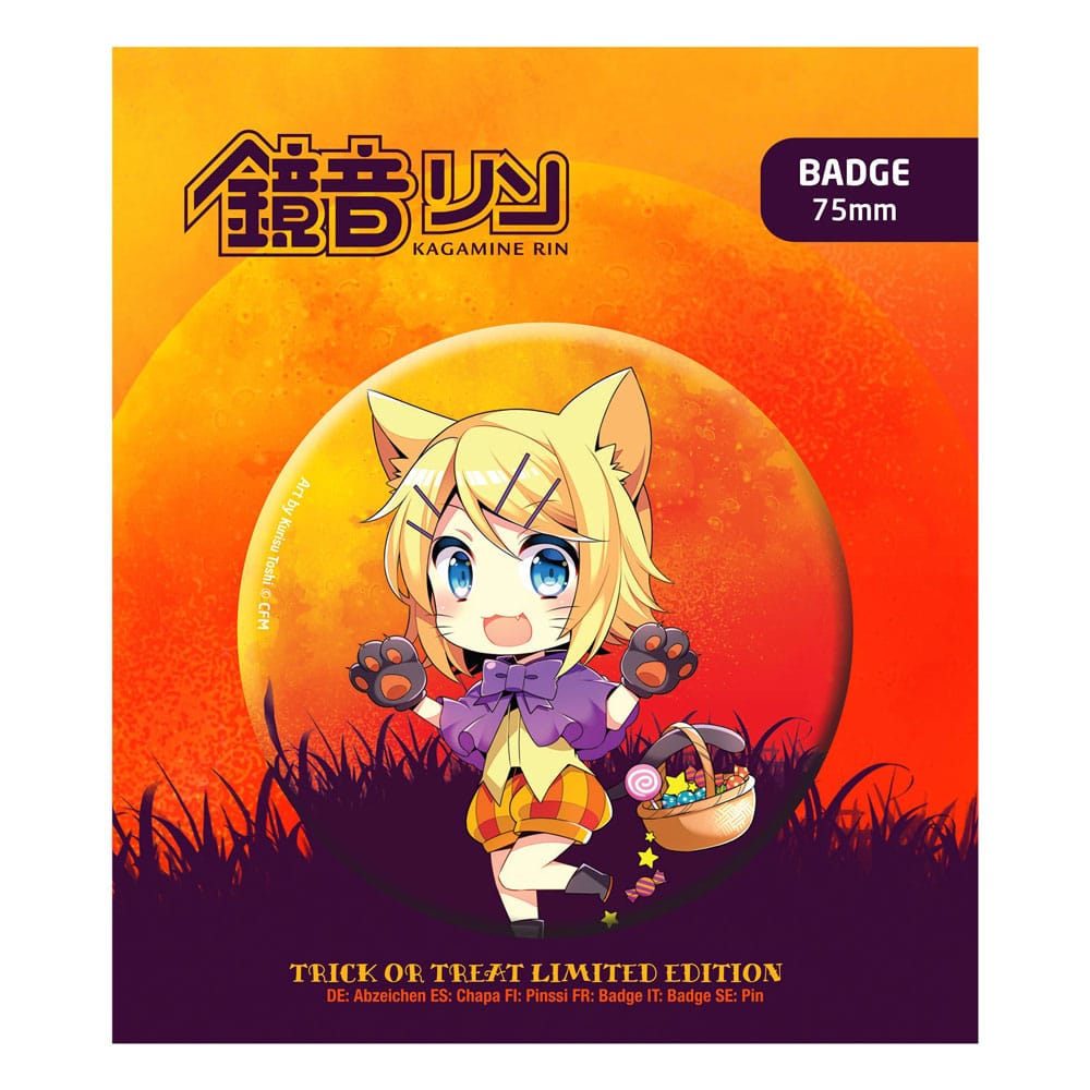 Hatsune Miku Ansteck-Button Halloween Limited Edition Kagamine Rin