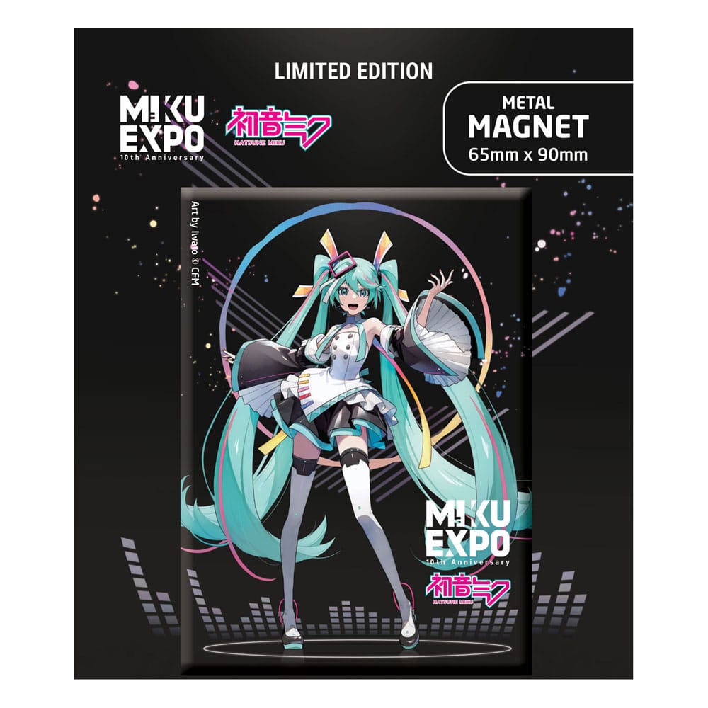 Hatsune Miku Magnet Miku Expo 10th Anniversary Art by Iwato Ver. Limited Edition