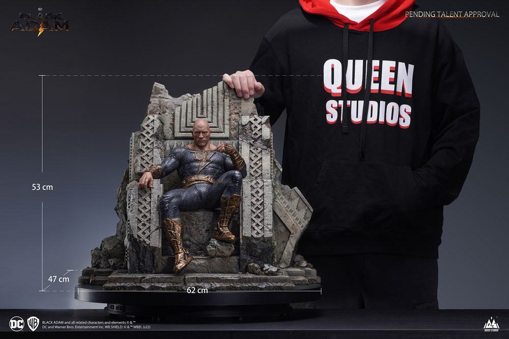 Black Adam Statue 1/4 Black Adam On Throne 53 cm