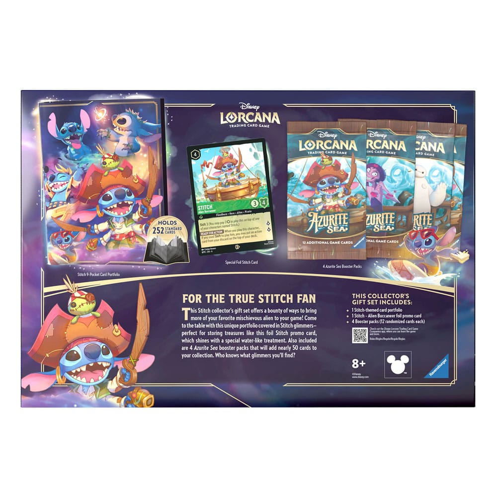 Disney Lorcana TCG Azurite Sea Geschenk-Set Stitch *Englische Edition*