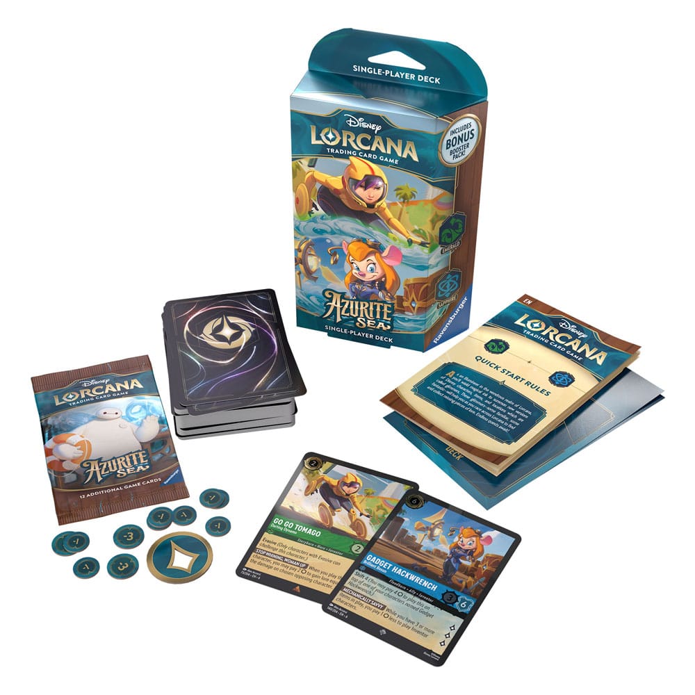 Disney Lorcana TCG Azurite Sea Starter Decks Display (8) *Englische Edition*