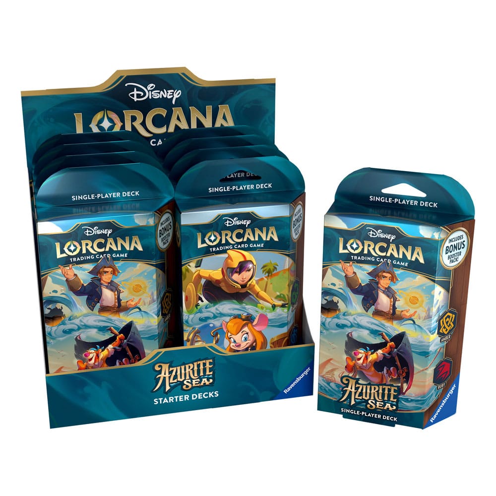 Disney Lorcana TCG Azurite Sea Starter Decks Display (8) *Englische Edition*