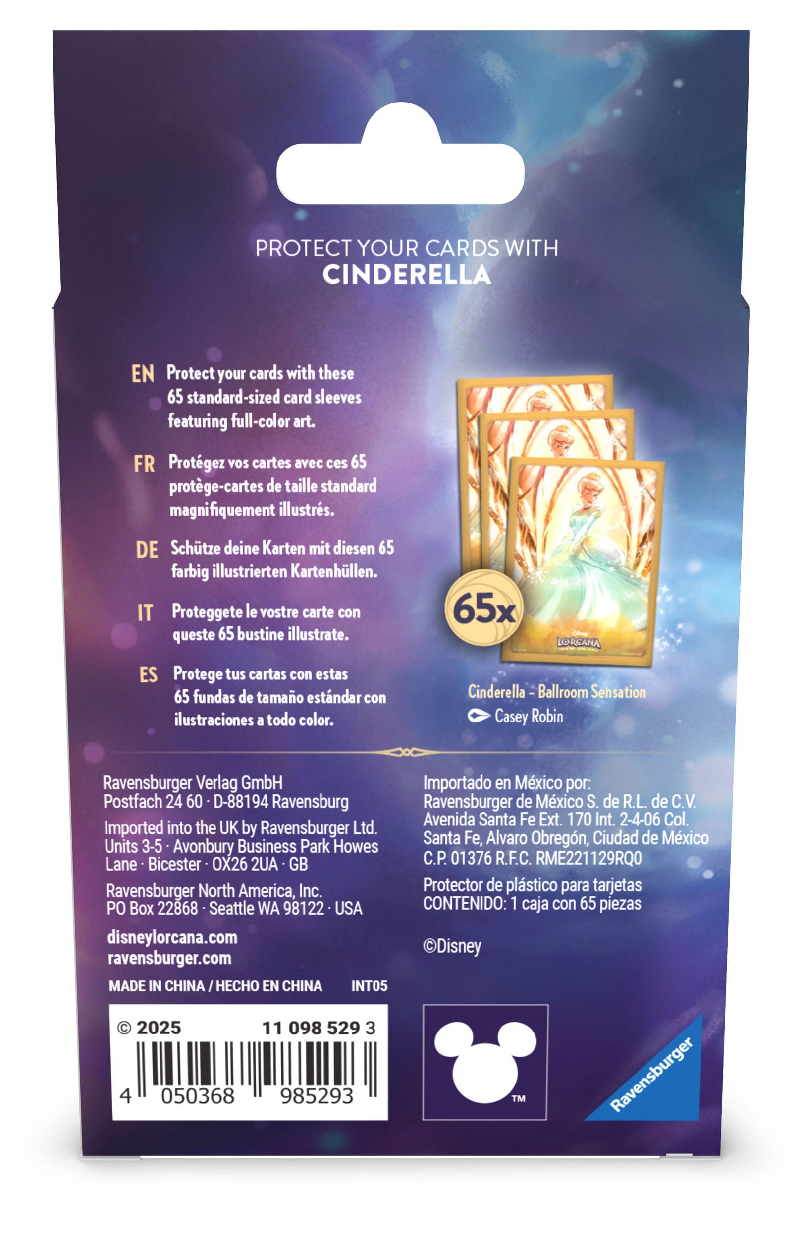 Disney Lorcana TCG Kartenhüllen Cinderella (65)