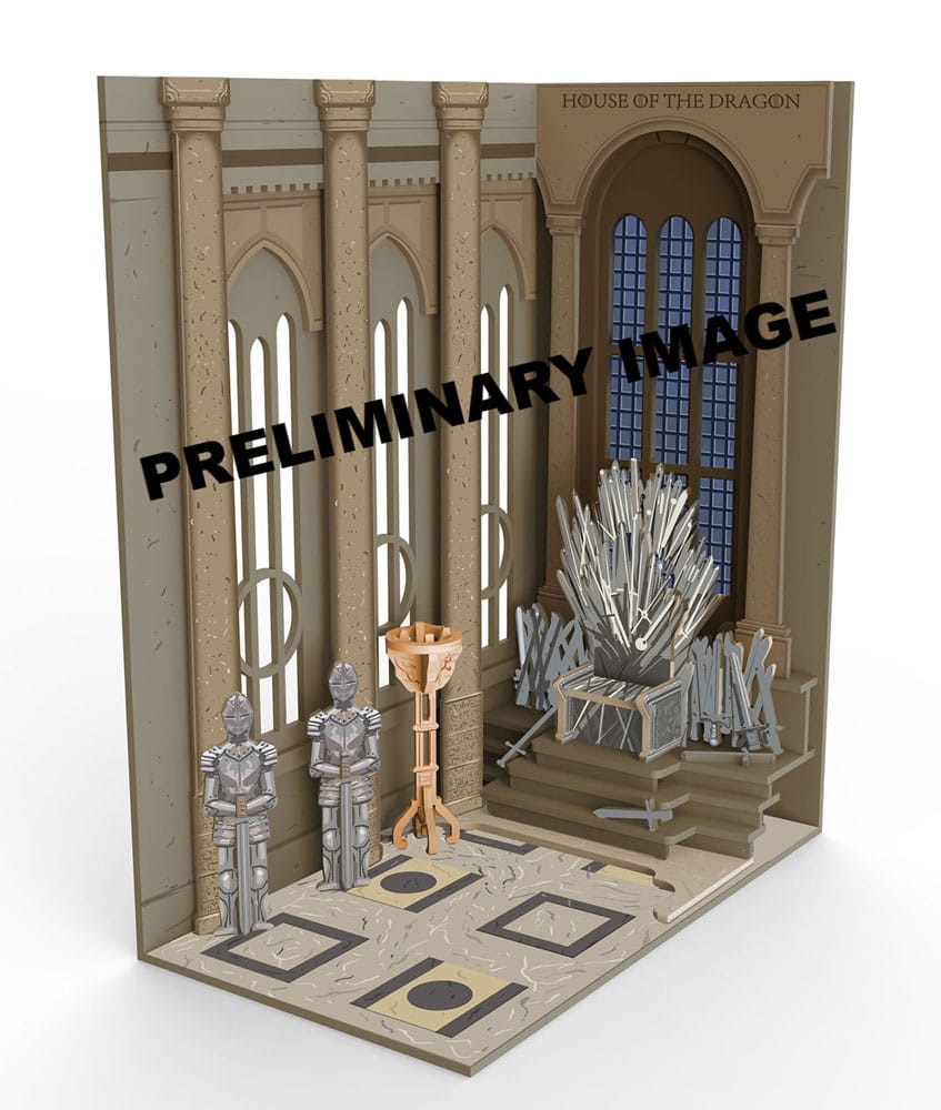 House of the Dragon Tiny Adventures Book Nook Mini-Diorama Iron Throne 23 cm