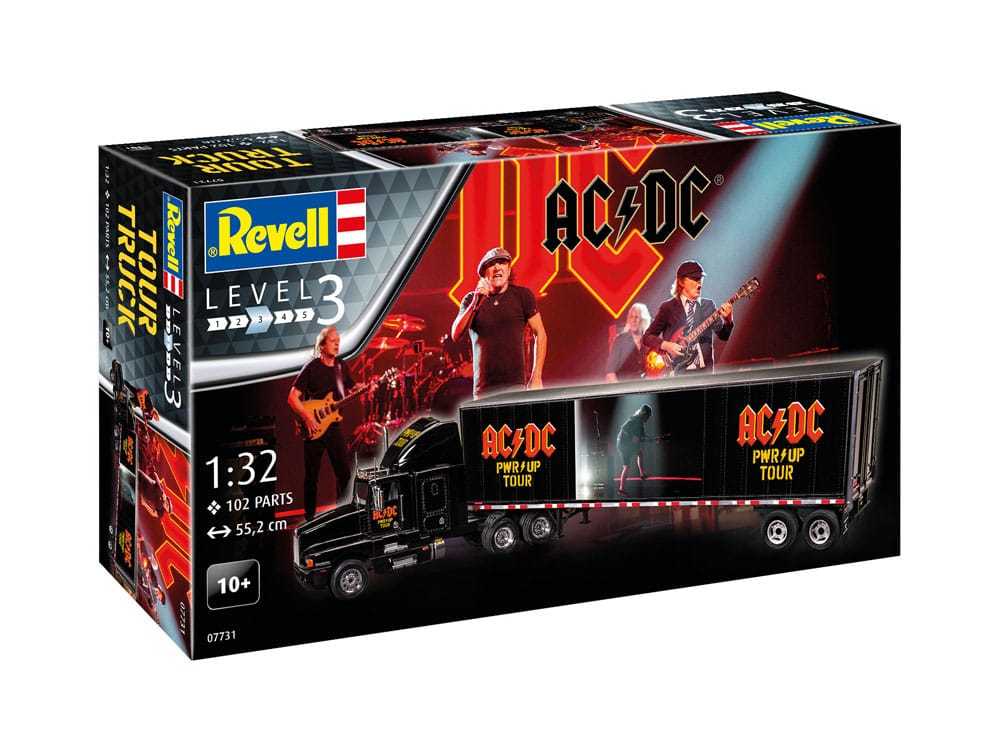 AC/DC Modellbausatz Tour Truck & Trailer 55 cm