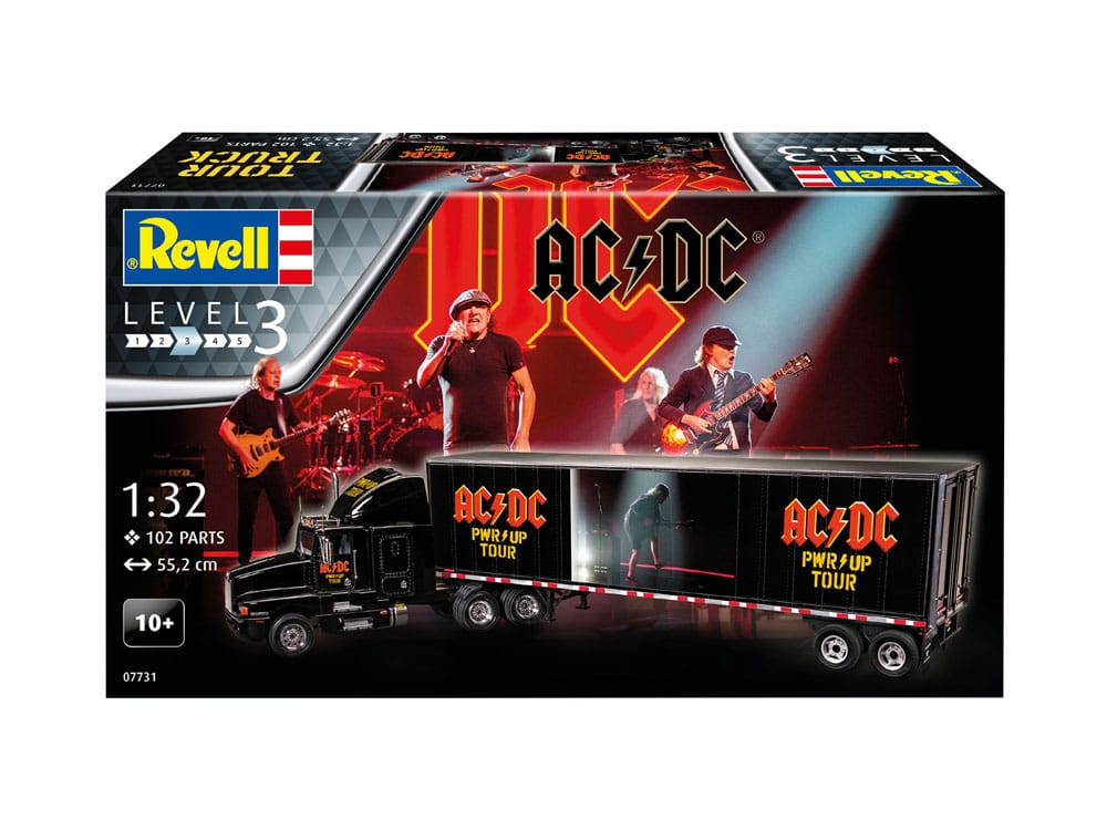 AC/DC Modellbausatz Tour Truck & Trailer 55 cm