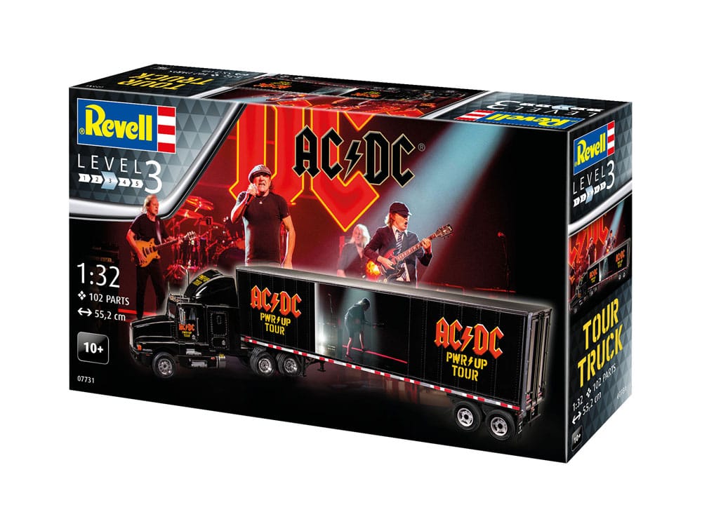 AC/DC Modellbausatz Tour Truck & Trailer 55 cm