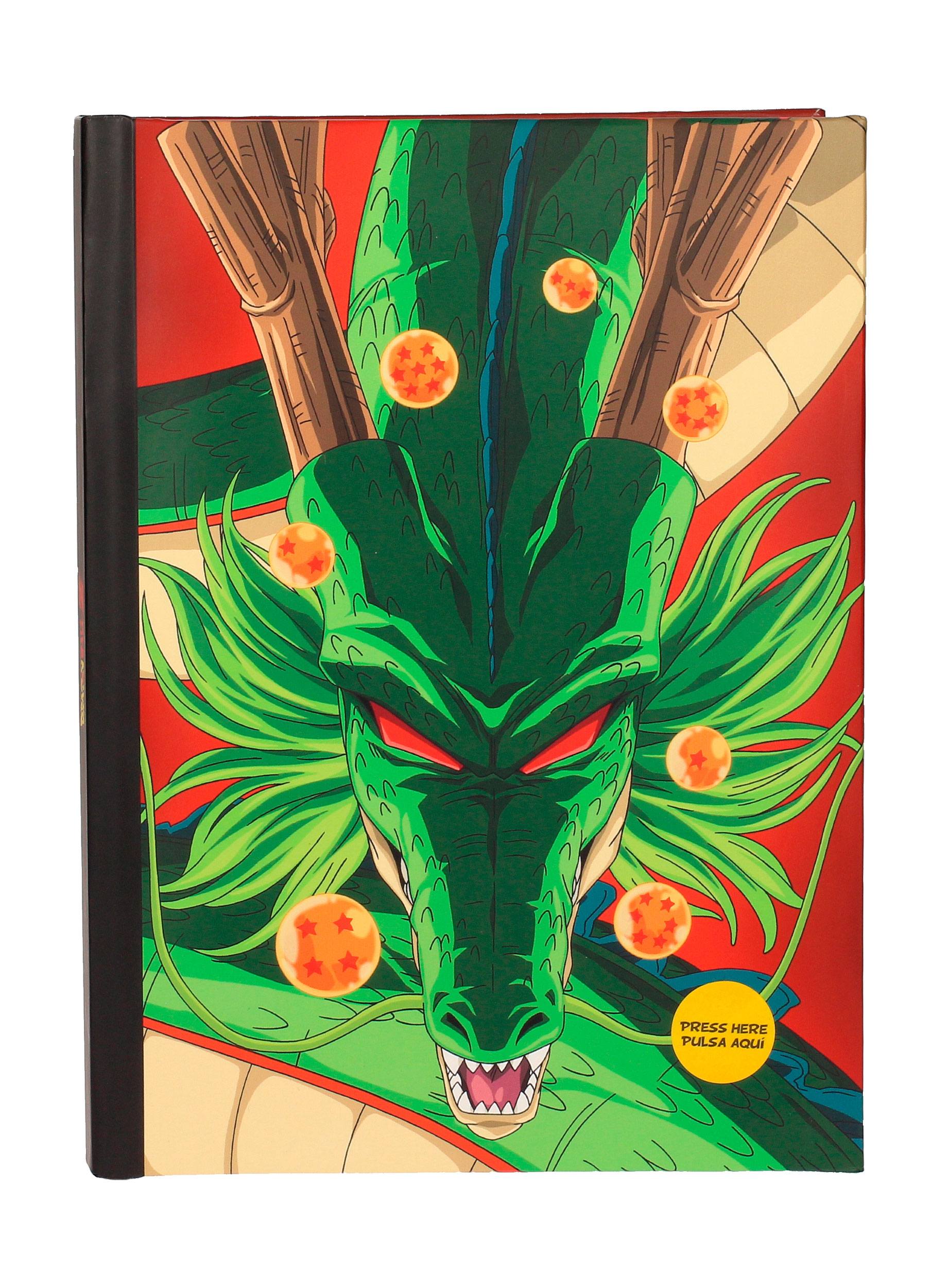 Dragon Ball Z Notizbuch mit Leuchtfunktion Shenron Dragon 