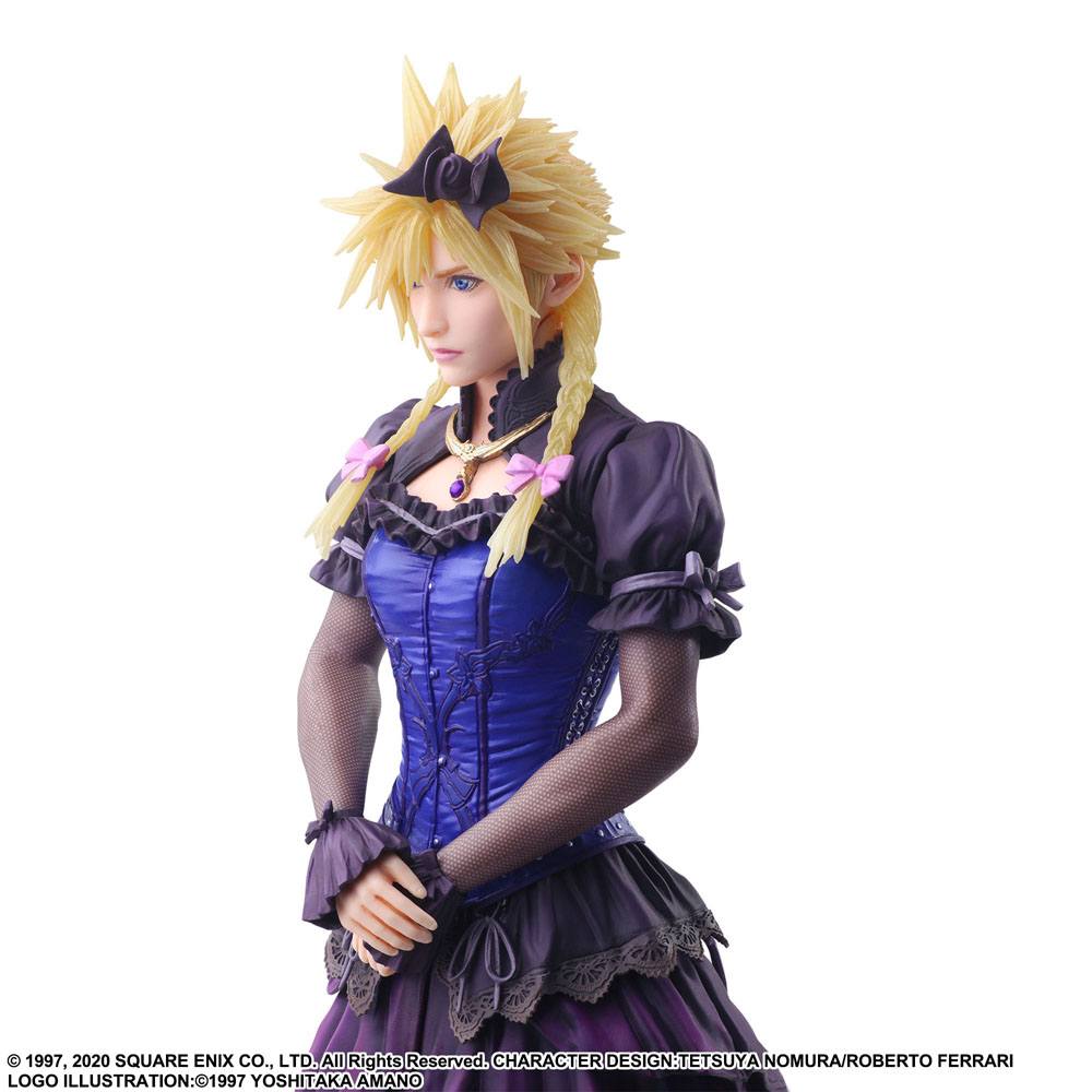 Final Fantasy VII Remake Static Arts Gallery Statue Cloud Strife Dress Ver. 28 cm