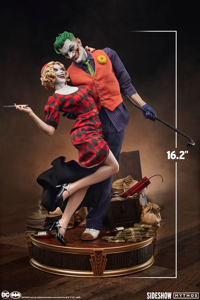 DC Comics Mythos Statue 1/5 The Joker and Harley Quinn: Lawless Love 41 cm