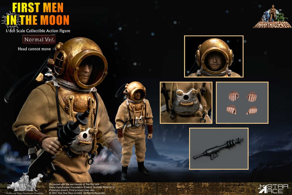 Die erste Fahrt zum Mond Actionfigur 1/6 First Men in the Moon (1964) 30 cm