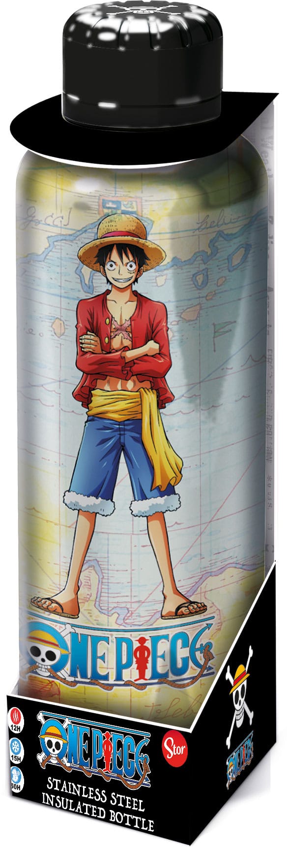 One Piece Edelstahl-Trinkflasche Ruffy