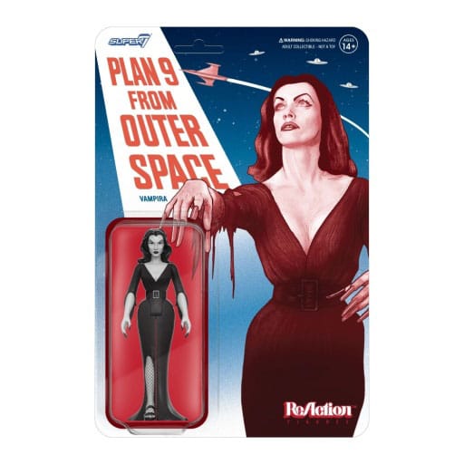 Vampira ReAction Actionfigur Wave 01 Vampira Plan 9 Grayscale 10 cm