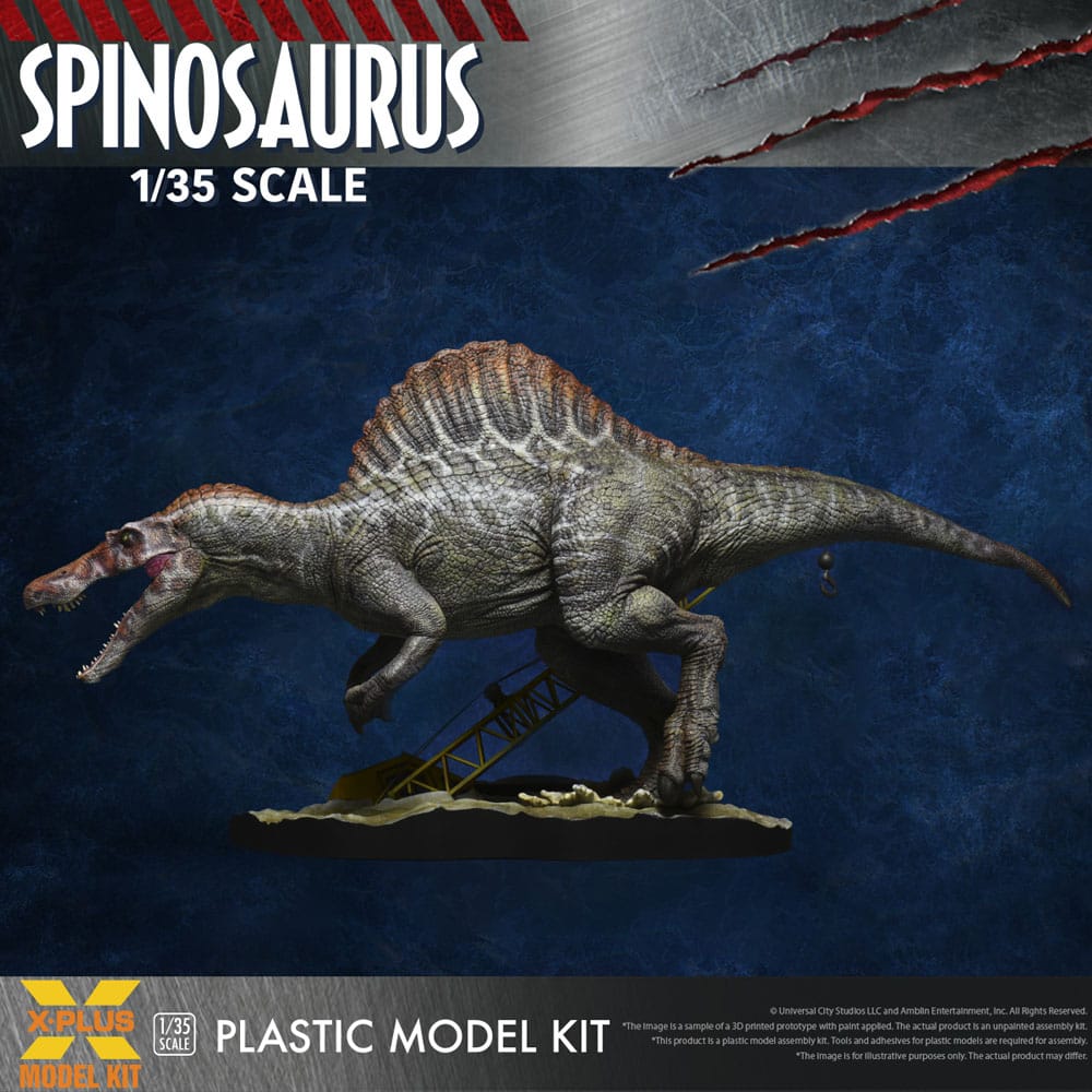 Jurassic Park III Plastic Model Kit 1/35 Spinosaurus 41 cm