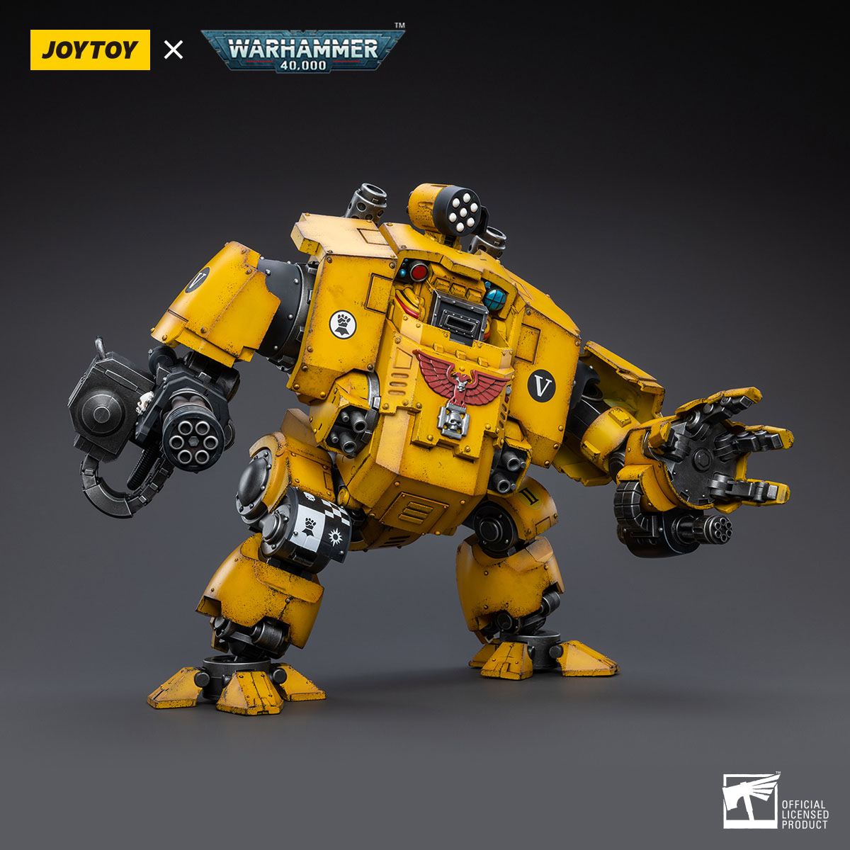 Warhammer 40k Actionfigur 1/18 Imperial Fists Redemptor Dreadnought 30 cm