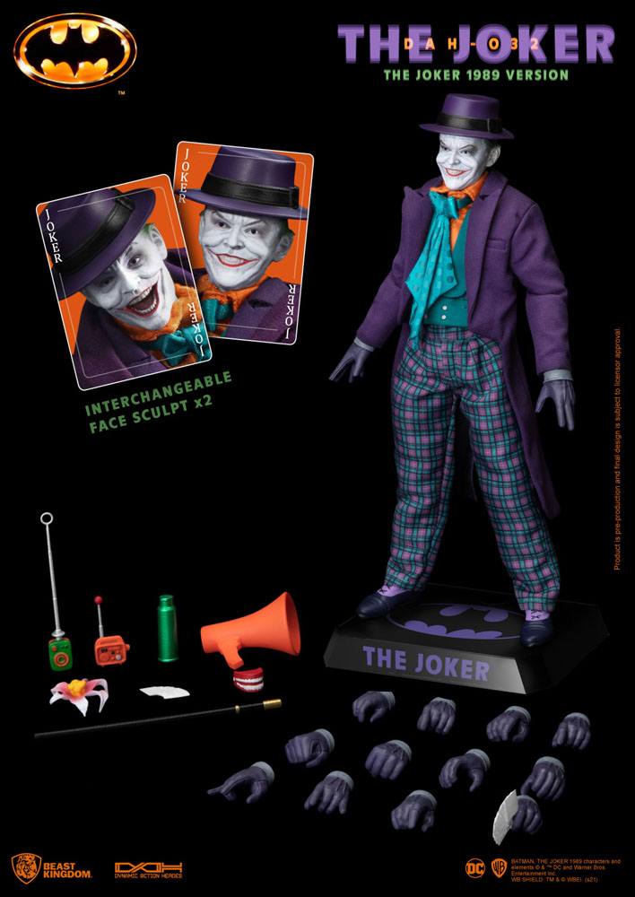 Batman 1989 Dynamic 8ction Heroes Actionfigur 1/9 The Joker 21 cm