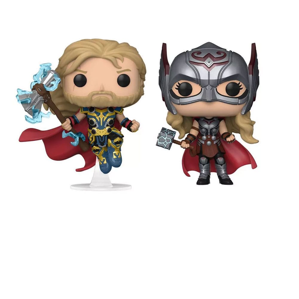 Thor: Love and Thunder POP! Vinyl Figuren 2er-Pack Thor & Mighty Thor 9 cm