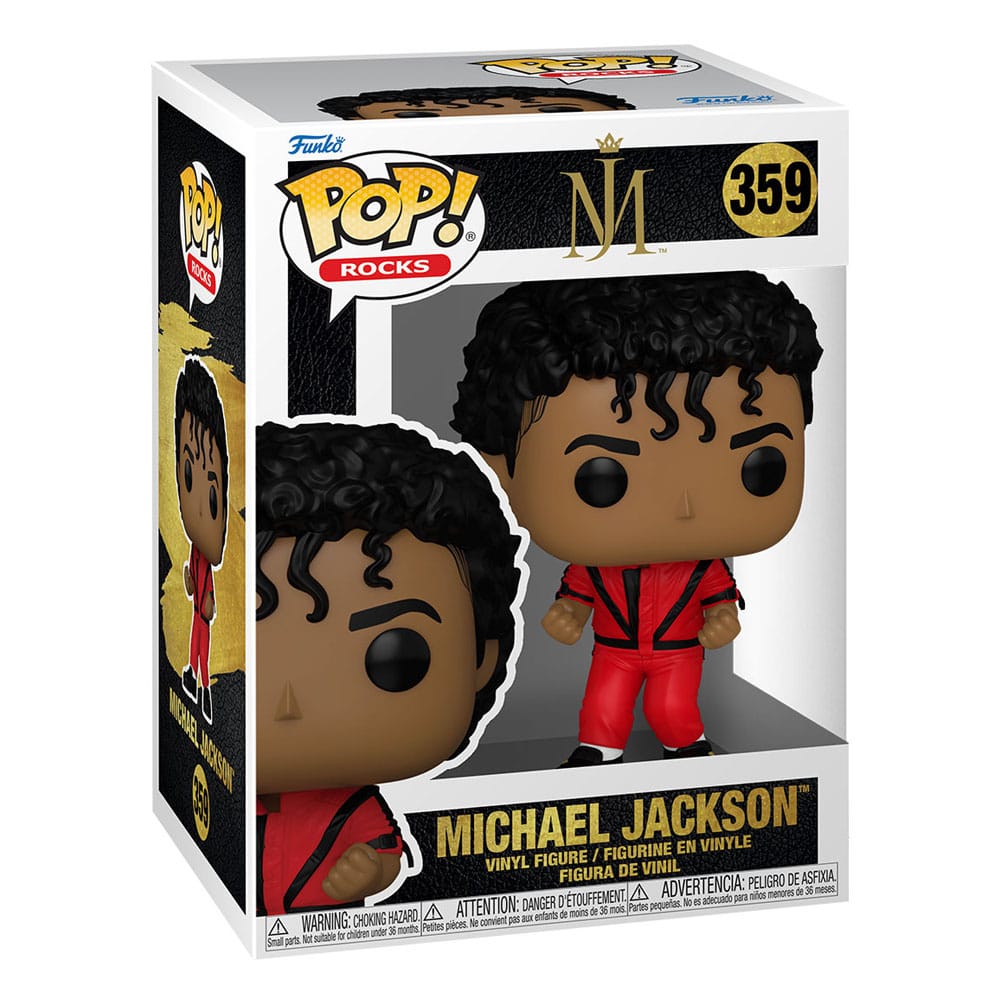 Michael Jackson POP! Rocks Vinyl Figur Thriller 9 cm
