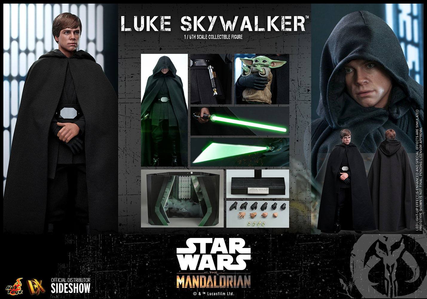 Star Wars The Mandalorian Actionfigur 1/6 Luke Skywalker 30 cm