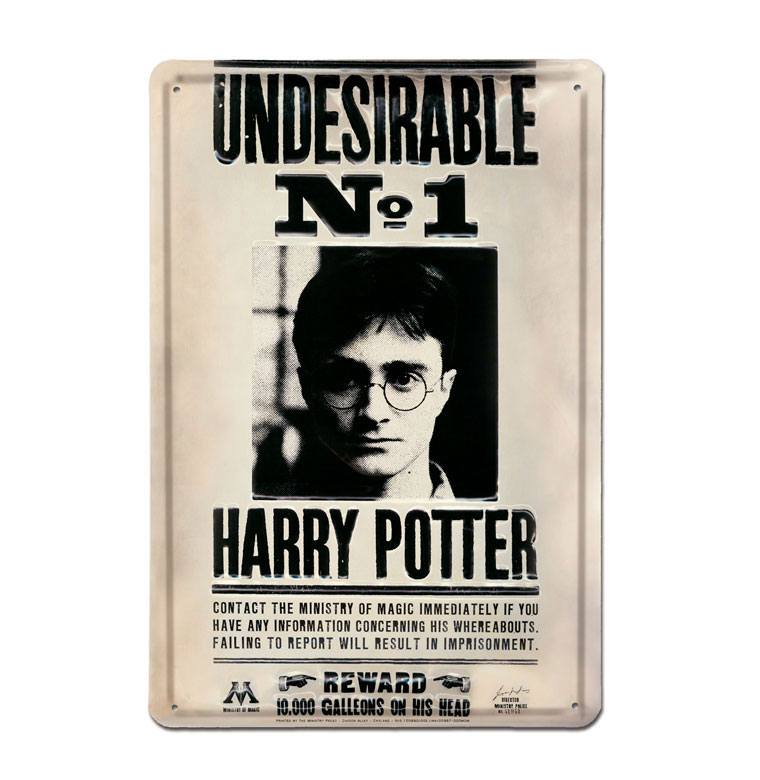 Harry Potter 3D Blechschild Undesirable No 1 20 x 30 cm