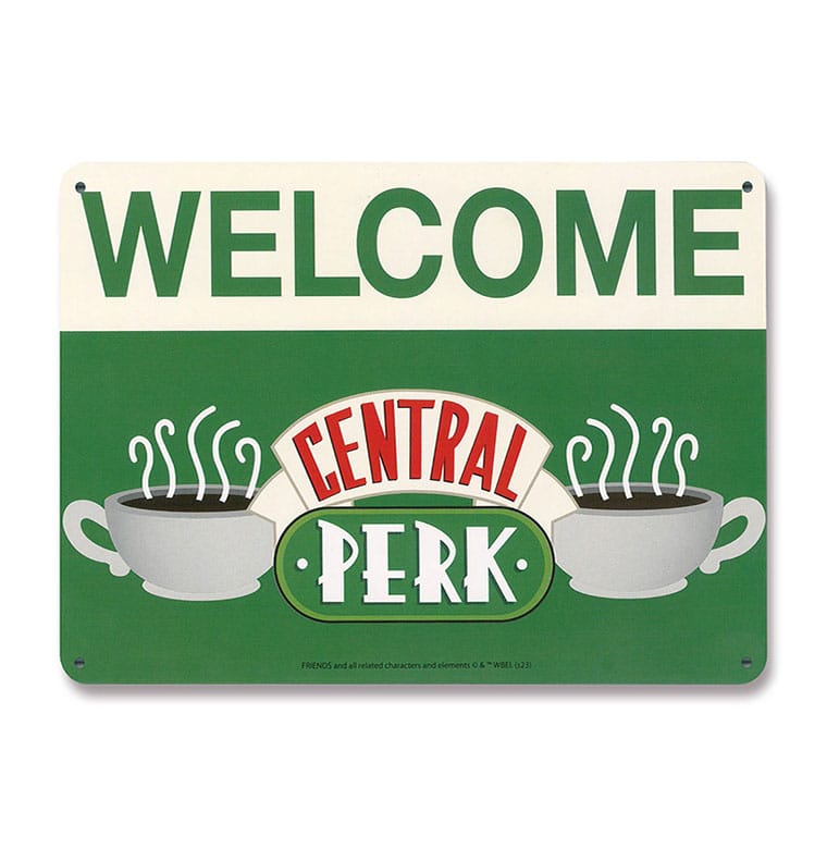 Friends Blechschild Central Perk Welcome 15 x 21 cm