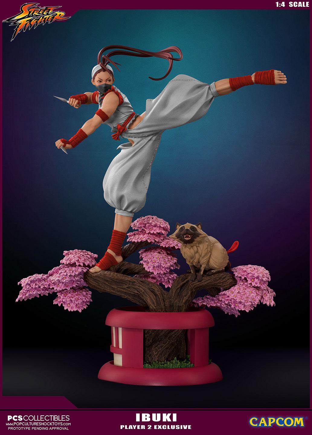 Street Fighter Ultra Statue 1/4 Ibuki PCS Player 2 Exclusive 66 cm