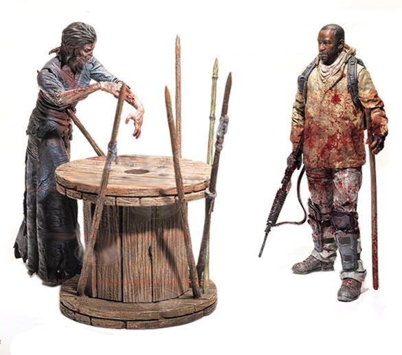 The Walking Dead TV Version Deluxe Box Actionfiguren Doppelpack Morgan & Walker 13 cm Serie 8